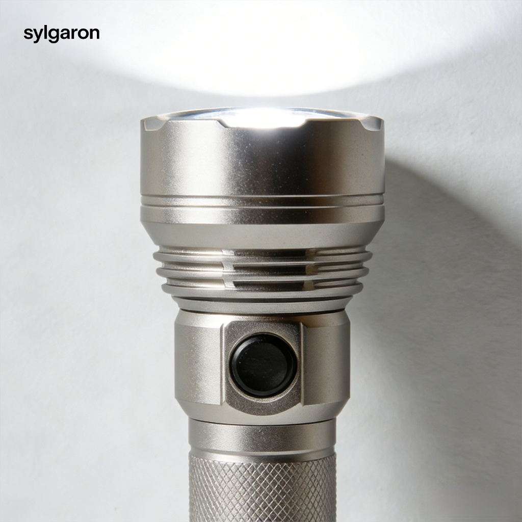 LED高亮度防水手電筒近照