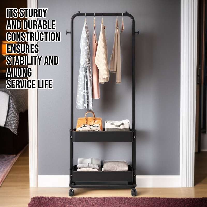 Standing Coat Rack Set, Nordic Integrated Clothes & Hat Rack for Bedroom Storage