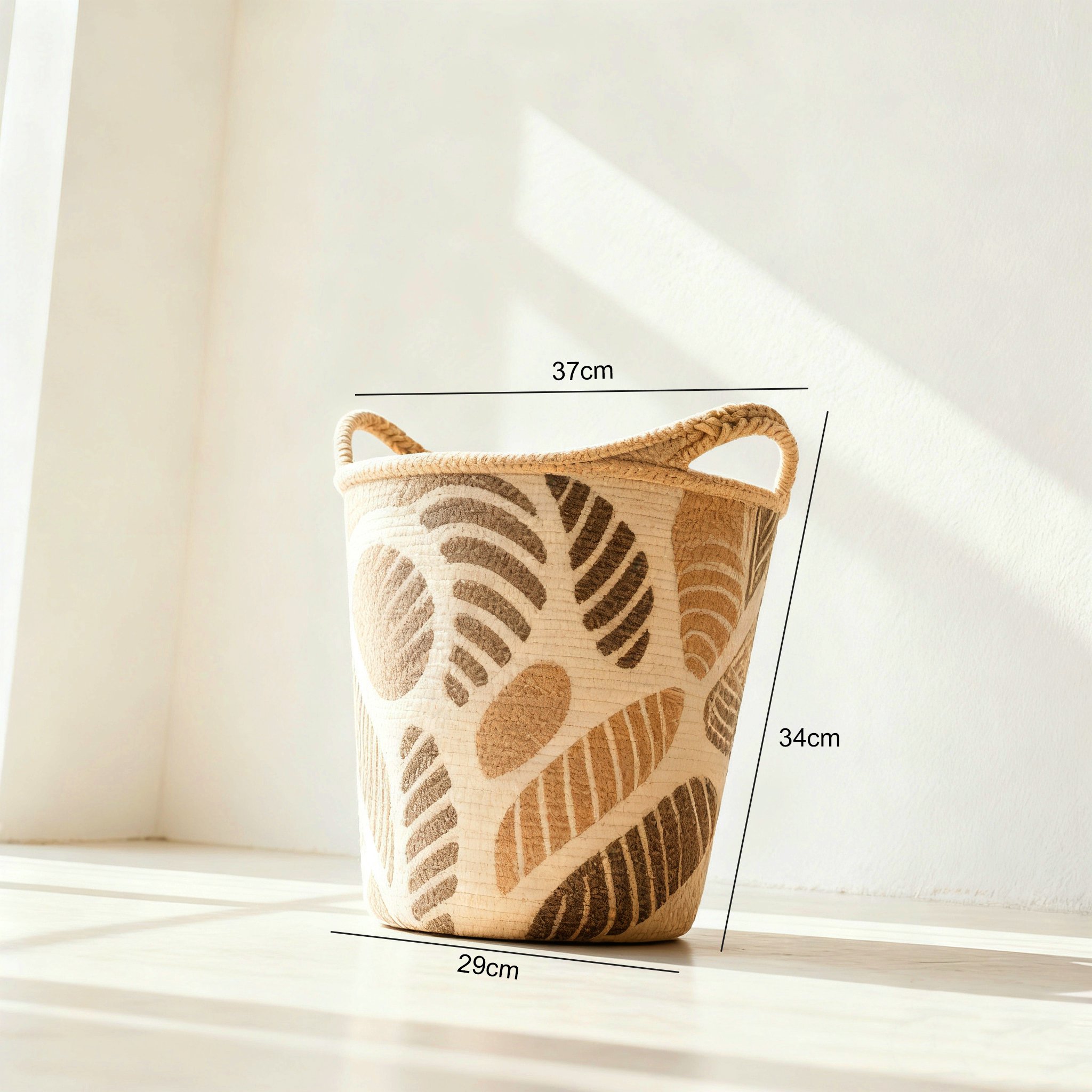 持ち運びやすいランドリーバスケットの取っ手部分