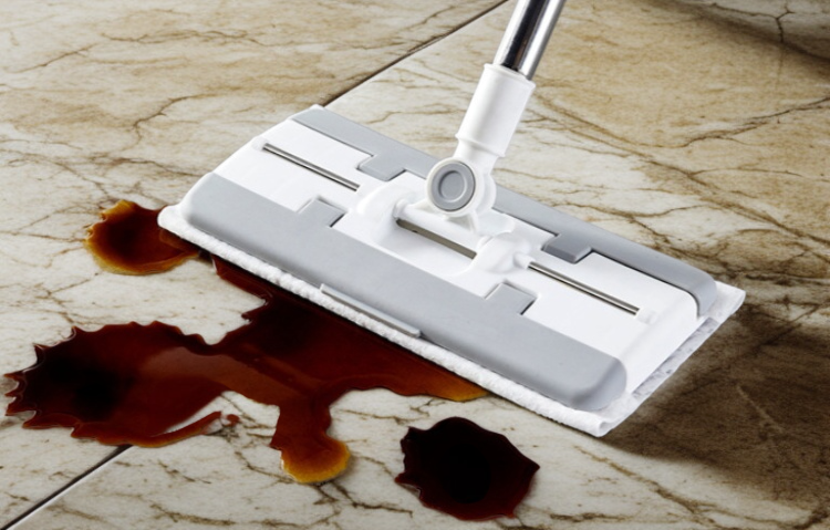 静電気除塵機能付きモップのアップ画像