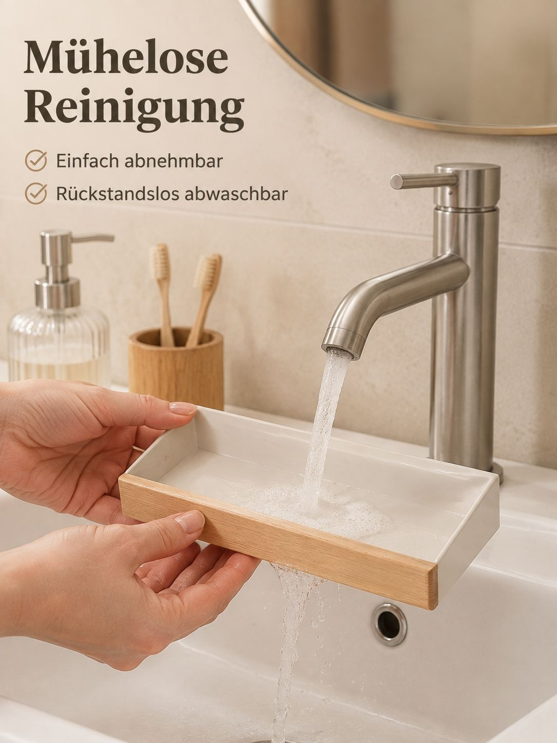 Kompaktes Badregal für mehr Stauraum im Badezimmer