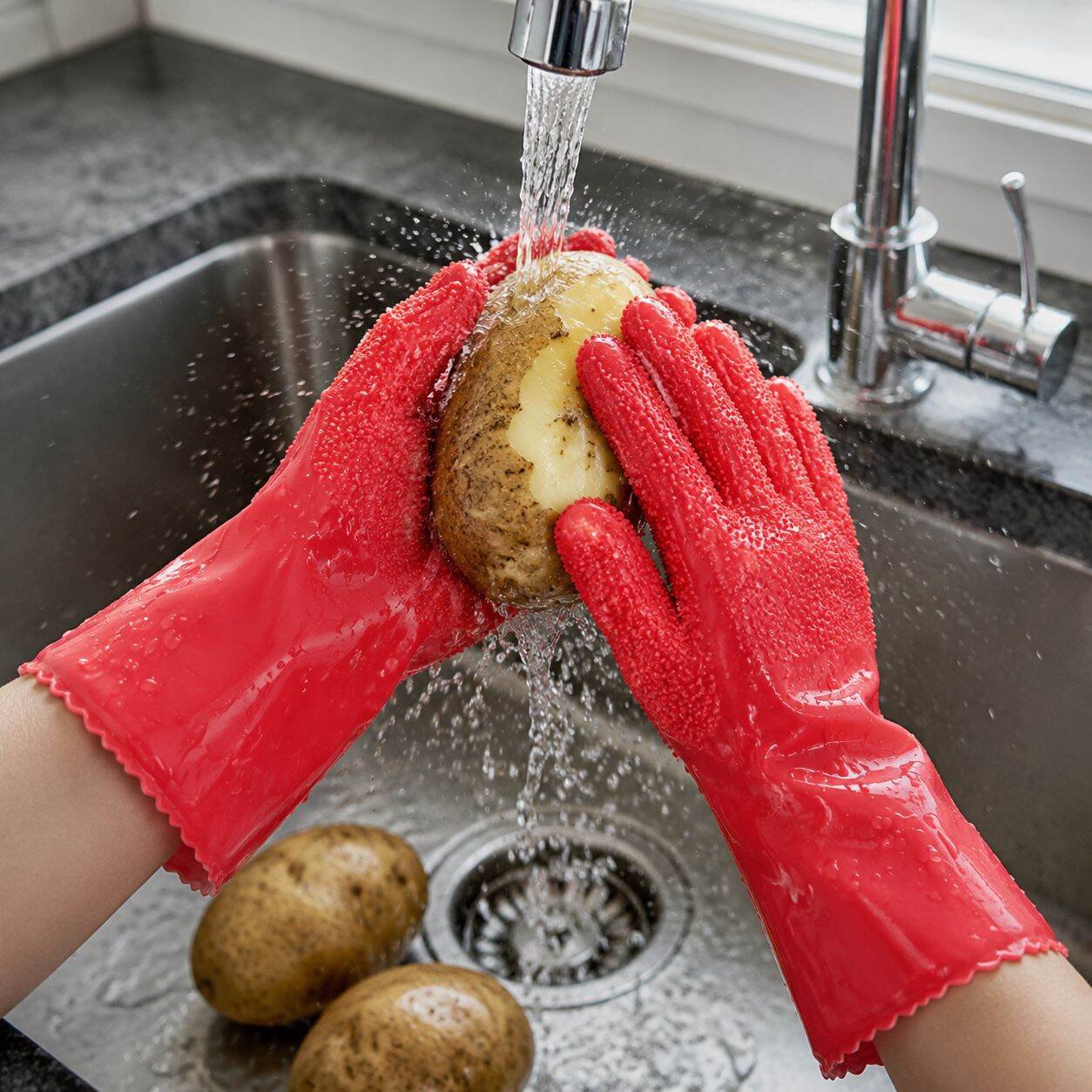 Kartoffelschälhandschuhe Japanische Kartoffelschälhandschuhe/Schälhandschuhe/rutschfeste Handschuhe/