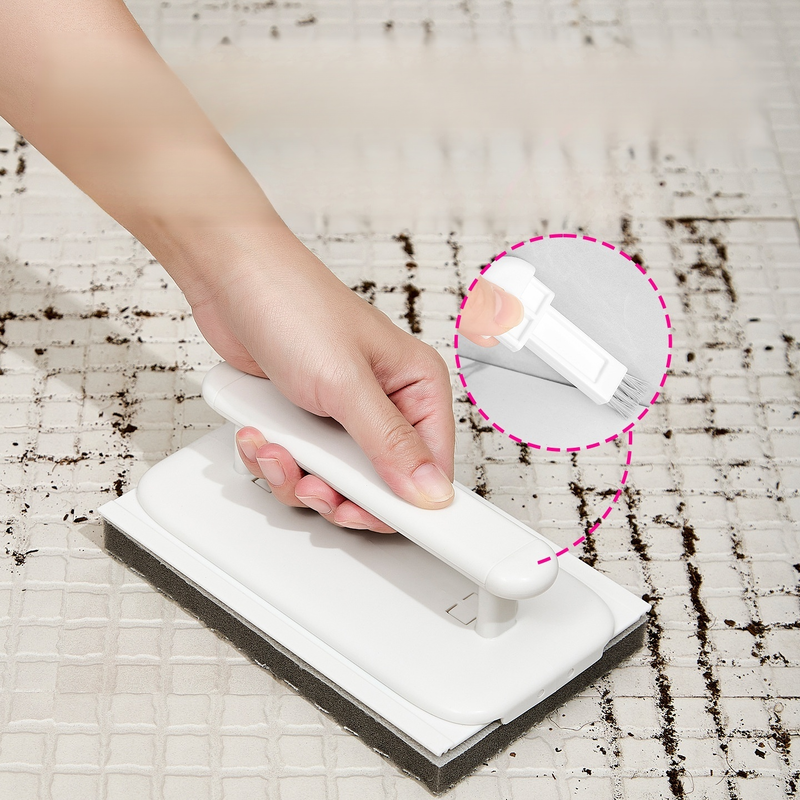 Multifunctional Foldable Window Track Brush