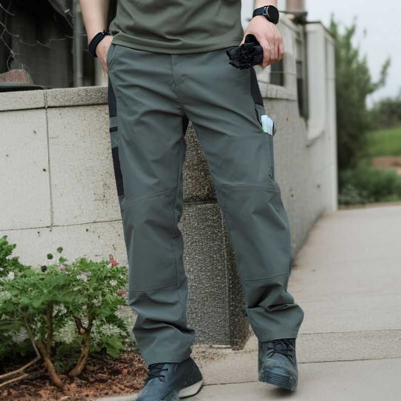 アウトドアタクティカルパンツメンズ多機能ポケット耐摩耗性ズボンゆったり通気性ミリタリーファンパンツの新しい夏バージョン