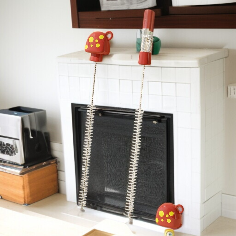 Heart Mug Cleaning Brush Dual Purpose Cup Brush Bottle Brush Small Mushroom Baby Kitchen Straw Brush