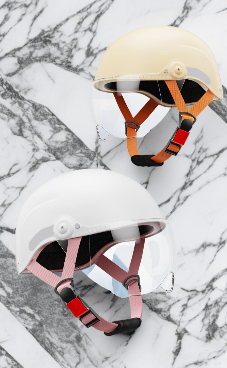 통풍이 우수한 헬멧 디자인