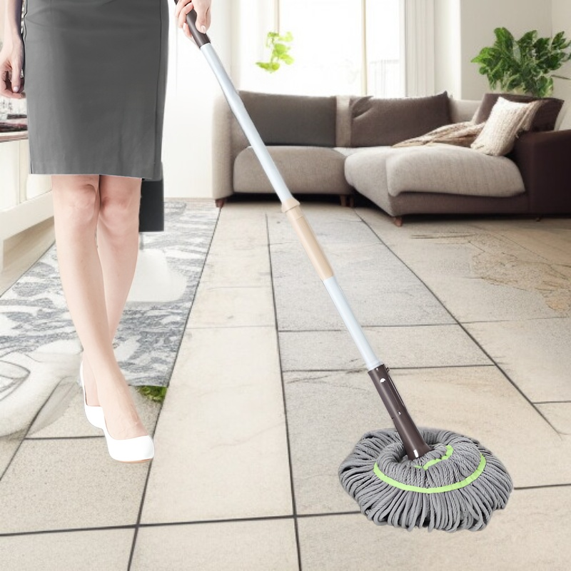 JS offre une tête de rechange pour balai à franges rotatif en microfibre très absorbante