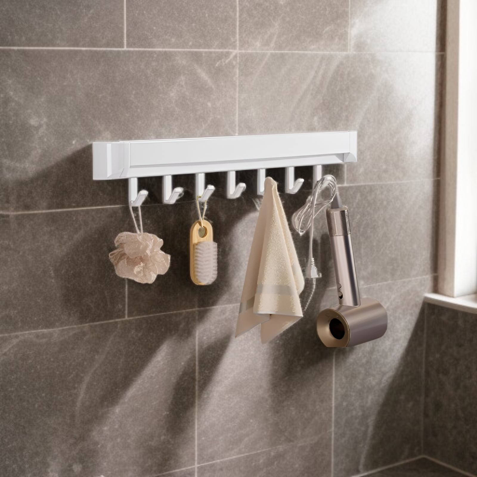 ตะขอเกี่ยวสำหรับแขวนของในห้องน้ำ ใช้งานง่าย