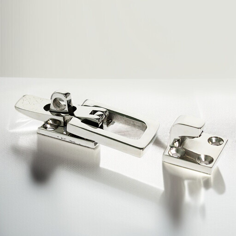 船用特殊ステンレススチールキャビンドアプルバックル 耐腐食性金属ドア固定バックル ヨットのハッチロック用プルバックル