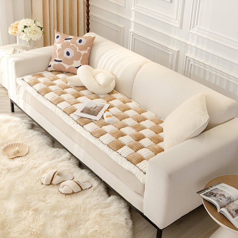 厚手防滑絨毛沙發墊