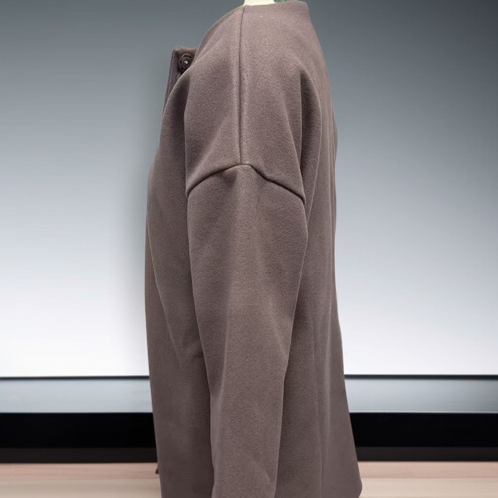 レディース無地ロングコート