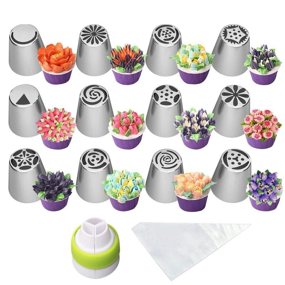Piping nozzle and butter piping tool set 
