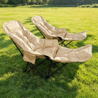 Portable Padded Nap Chair, Multi-Position Adjustable Camping Beach Chair