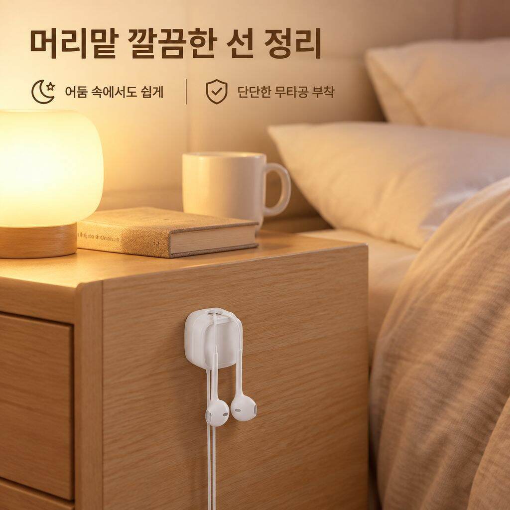 케이블 클립 플러그 걸이 정리 수납기
