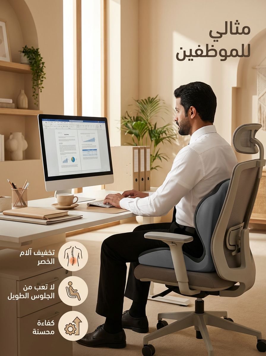 وسادة دعم الظهر المخصصة بتقنية التبريد