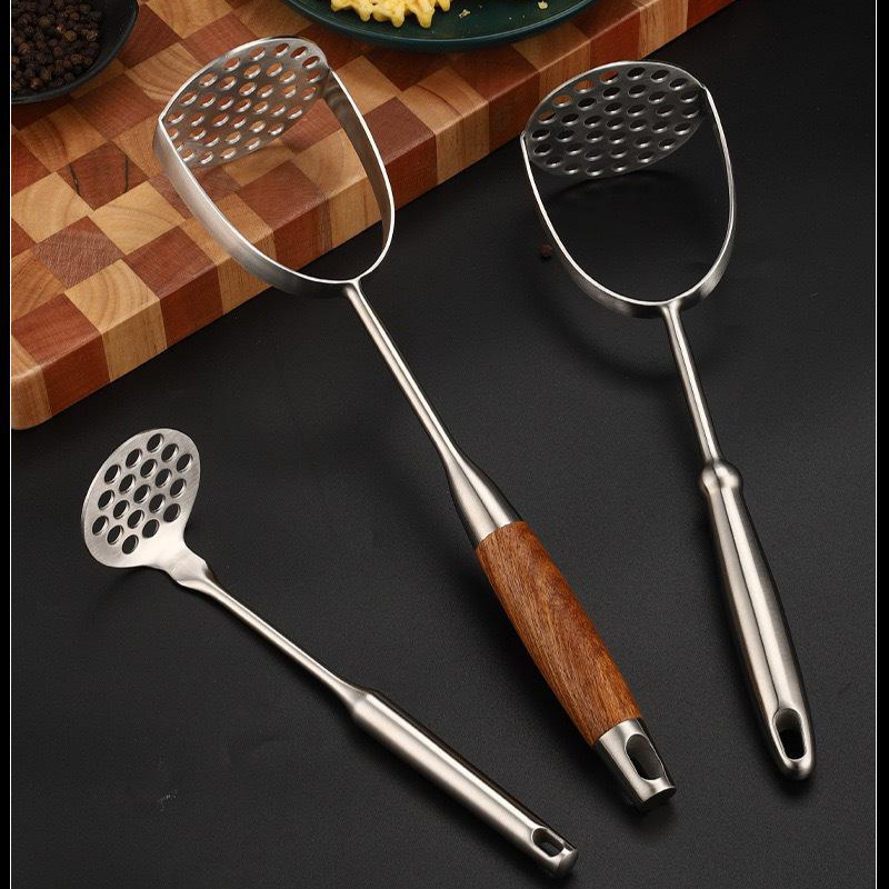不鏽鋼馬鈴薯泥壓泥器 家用副食品攪拌器 馬鈴薯泥勺