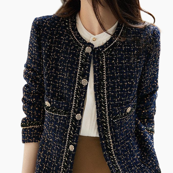 춘추 기질 명원 아우터녀 쇼트 트위드 코트