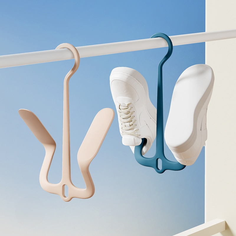 Household Quick-Dry Double Hook Shoe Rack