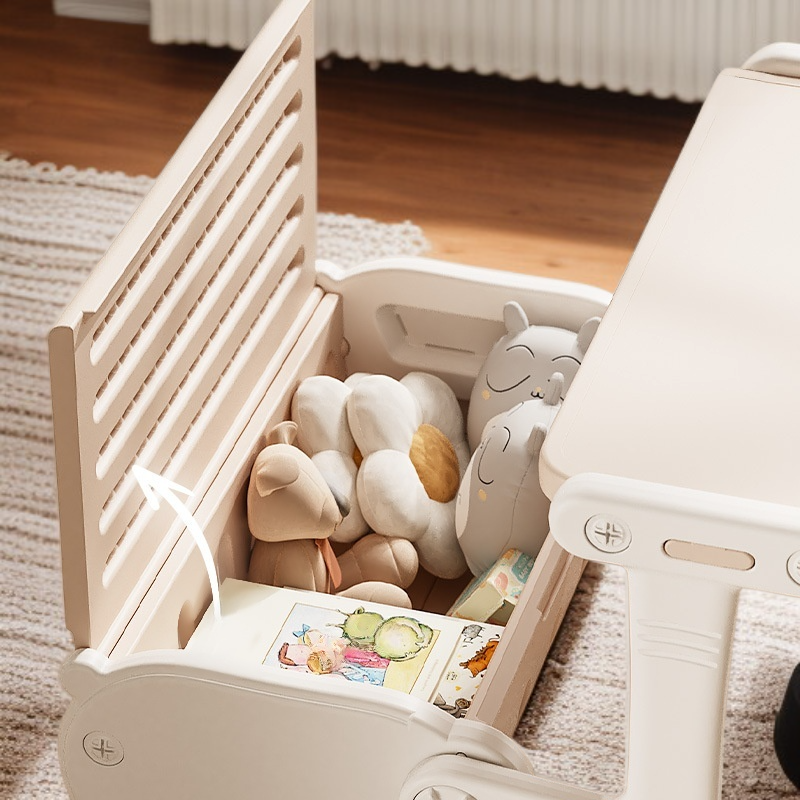 Conjunto de escritorio y silla de estudio plegable multifuncional para niños