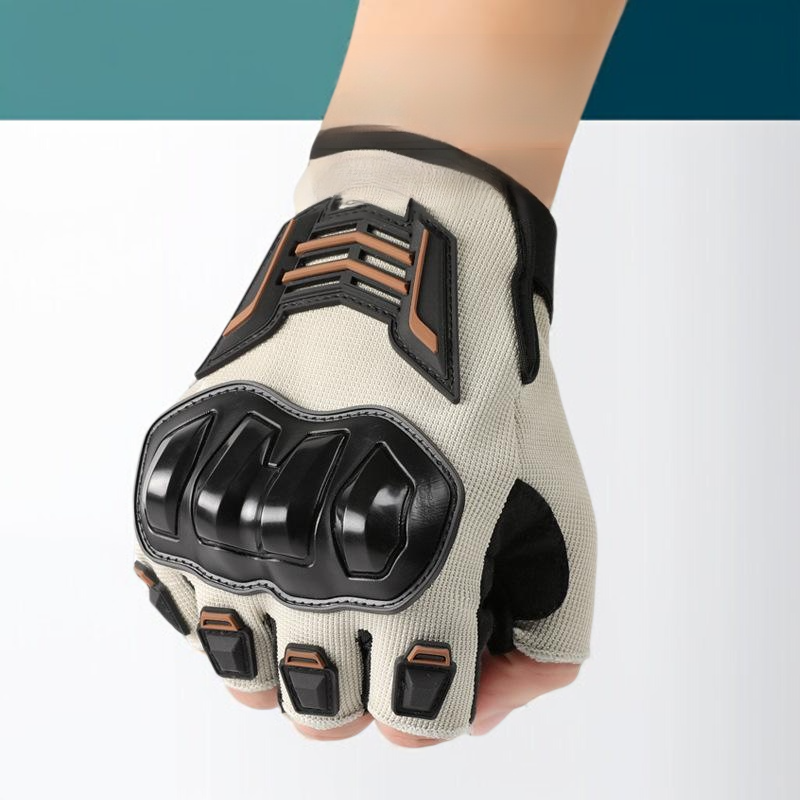 Men's anti fall and anti slip riding half finger gloves