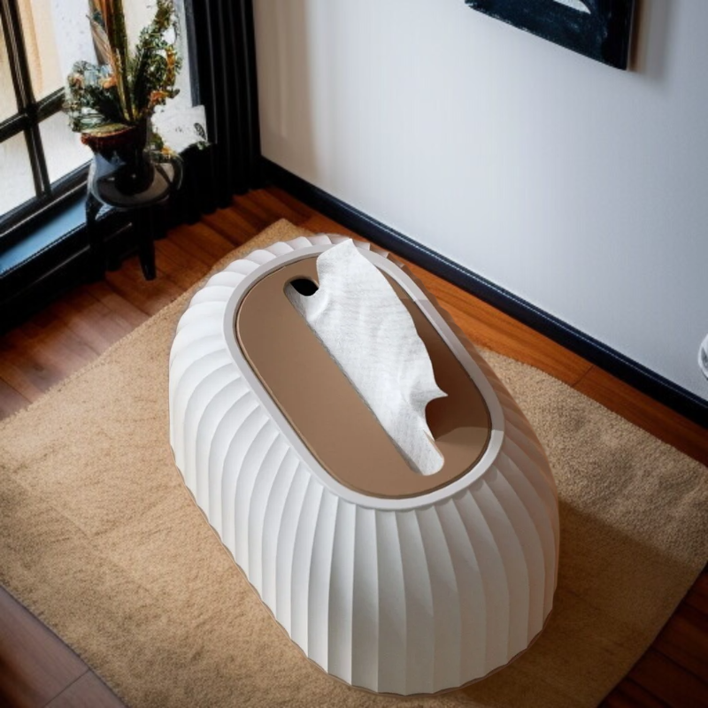 家庭用卓上ストライプ引き出しボックス ティッシュオーガナイザー リビングティッシュボックス