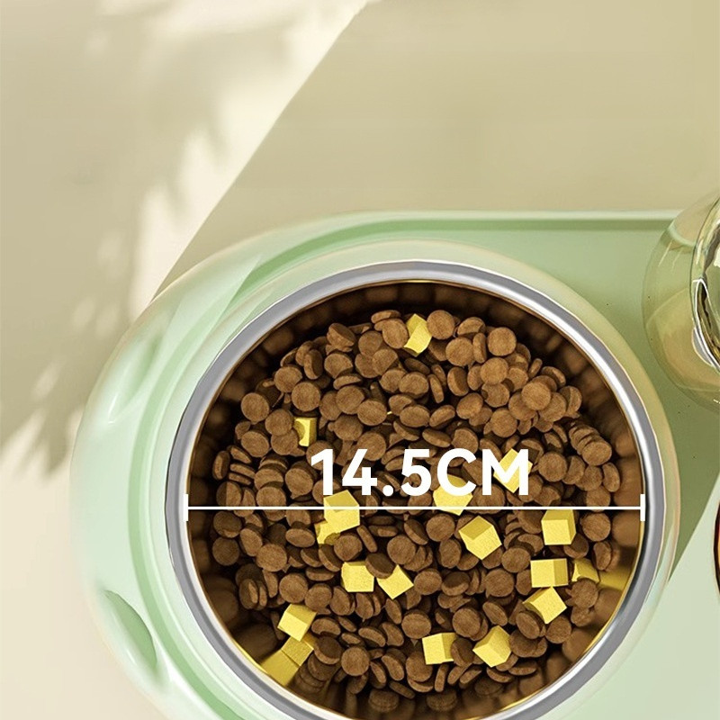 반려동물 이중 그릇 자동 급수 고양이 밥그릇 고급 소재