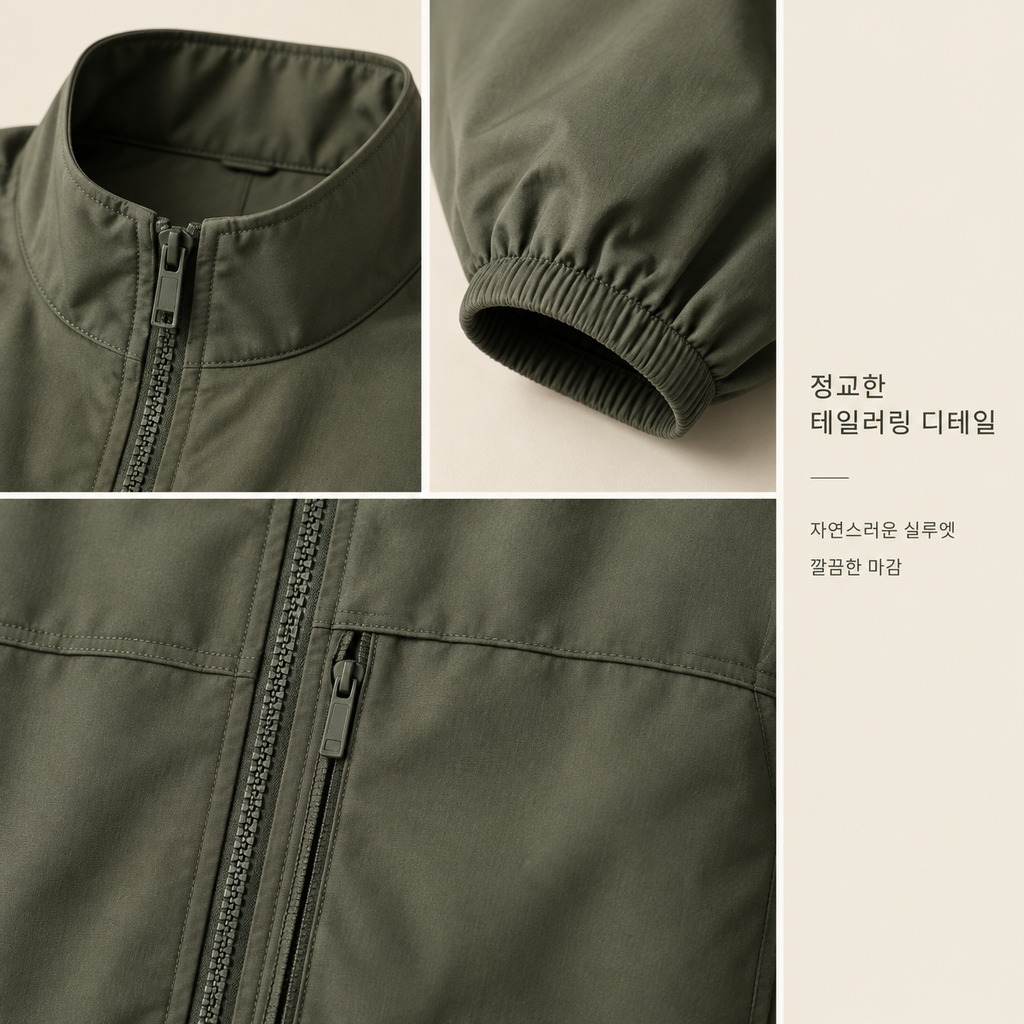 가을 남자 루즈핏 캐주얼 숏 워크 자켓