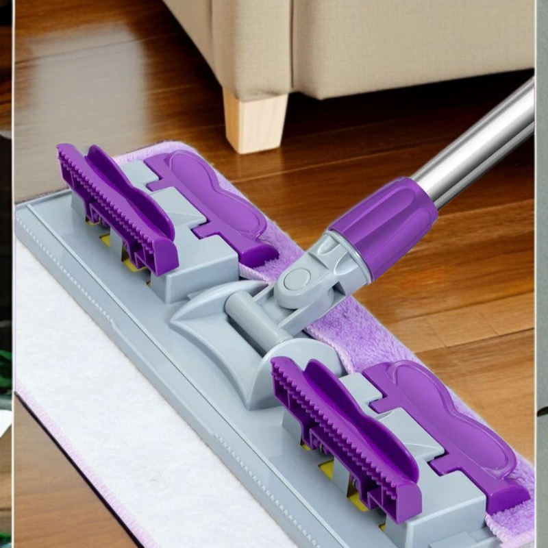 가정용 불량 플랫 밀대 10년 내구 건습 겸용 천 슬래브 밀대 깨끗한 나무 바닥 밀대