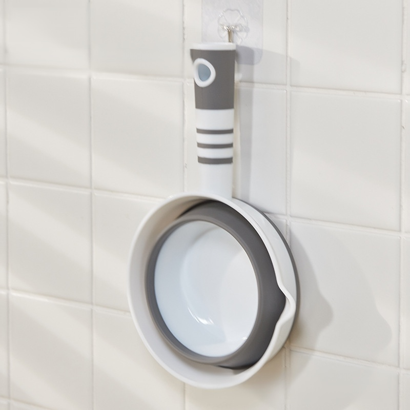 Cucharón de silicona multifuncional plegable y colgable