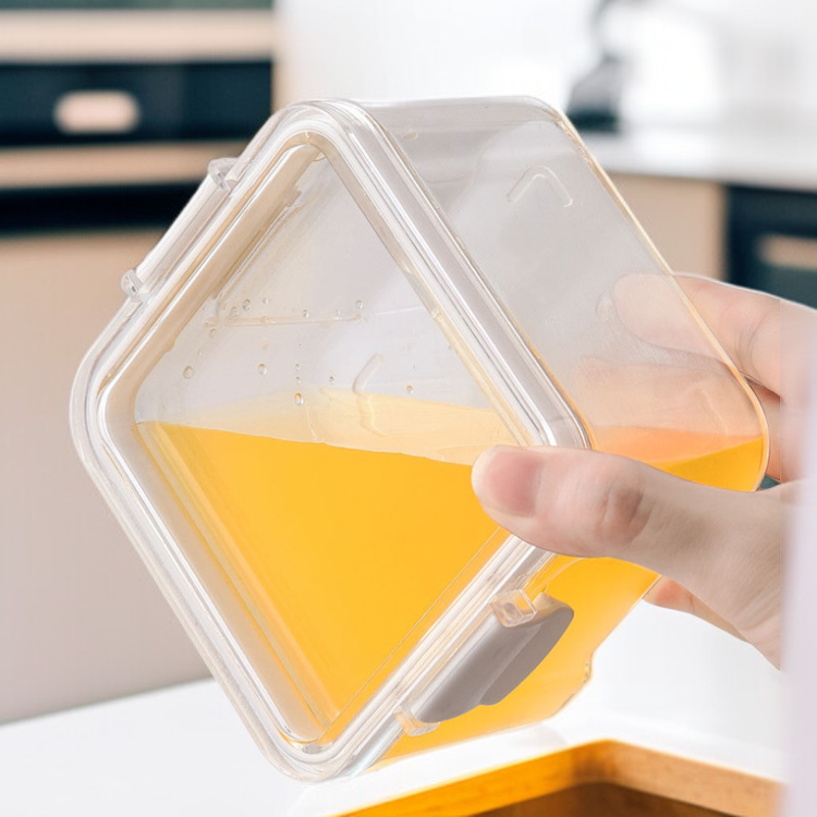 다용도 주방 밀폐 보관함 플라스틱 사각 곡물 향신료 저장통