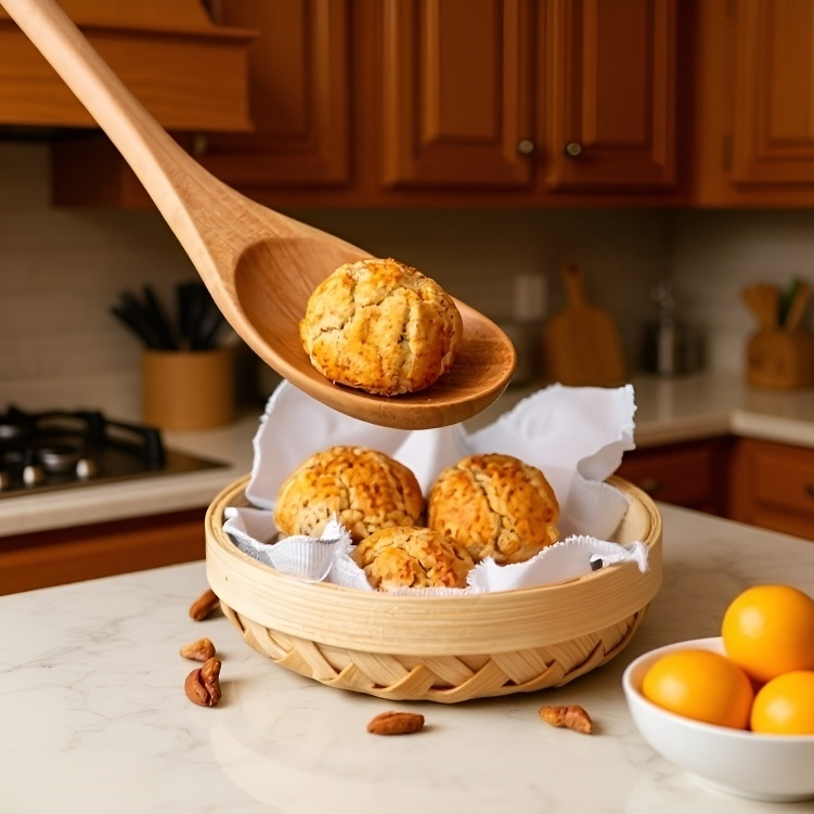 ピーカン、ゴマ、塩味卵黄、ナッツのショートブレッド