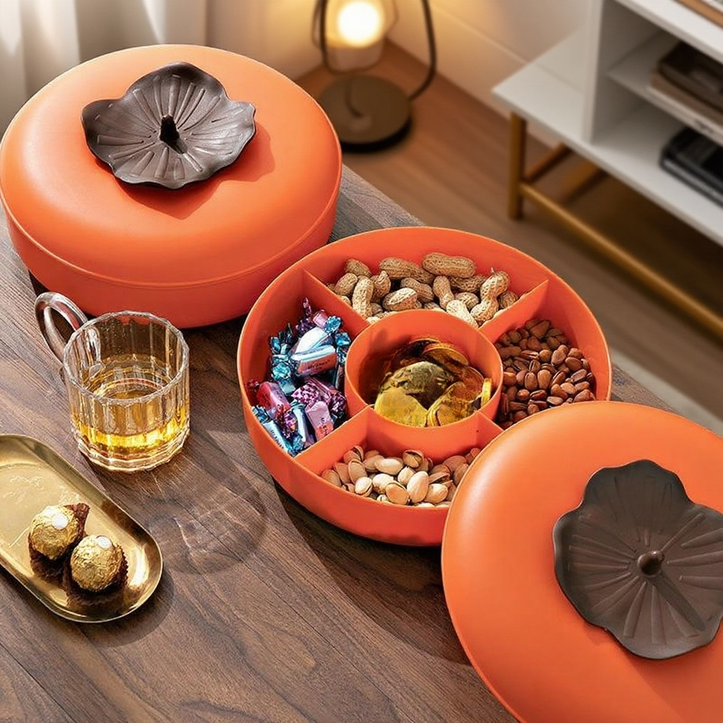 뚜껑이 있는 건조 과일 보관 상자