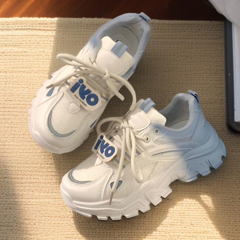 キャンパス秋厚底ポップスシューズ トレーナー 通気性 フォレストガンプ グラデーション ポップスシューズ