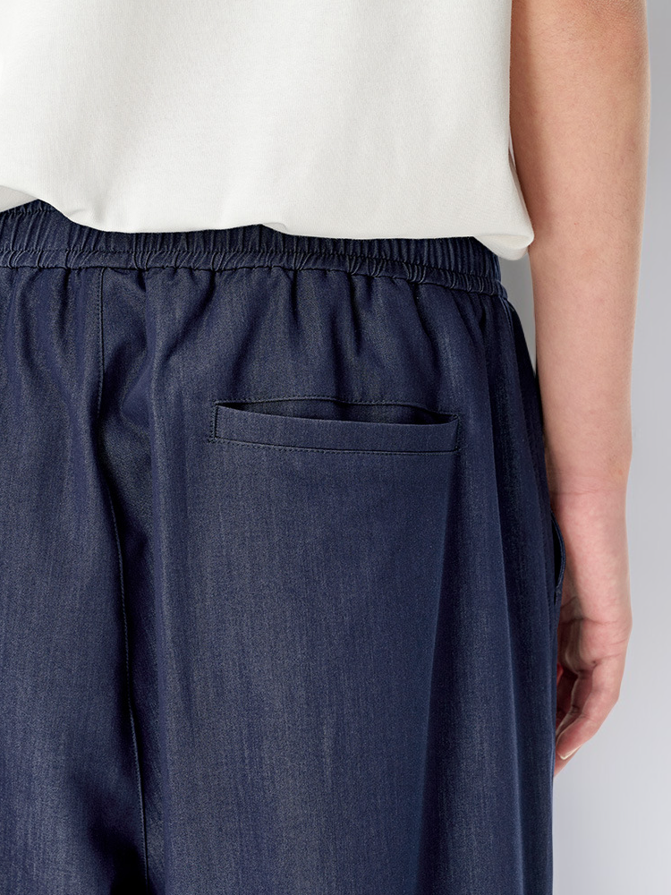 남성 캐주얼 팬츠 에어컨 팬츠 속건 아이스 팬츠 데님 라이크 와이드 퍼포먼스 캐주얼 팬츠