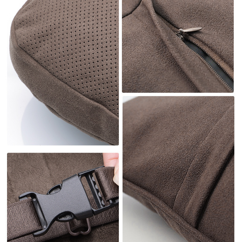 車用ヘッドレストクッション フェイクファー首サポート枕 自動車用クッション