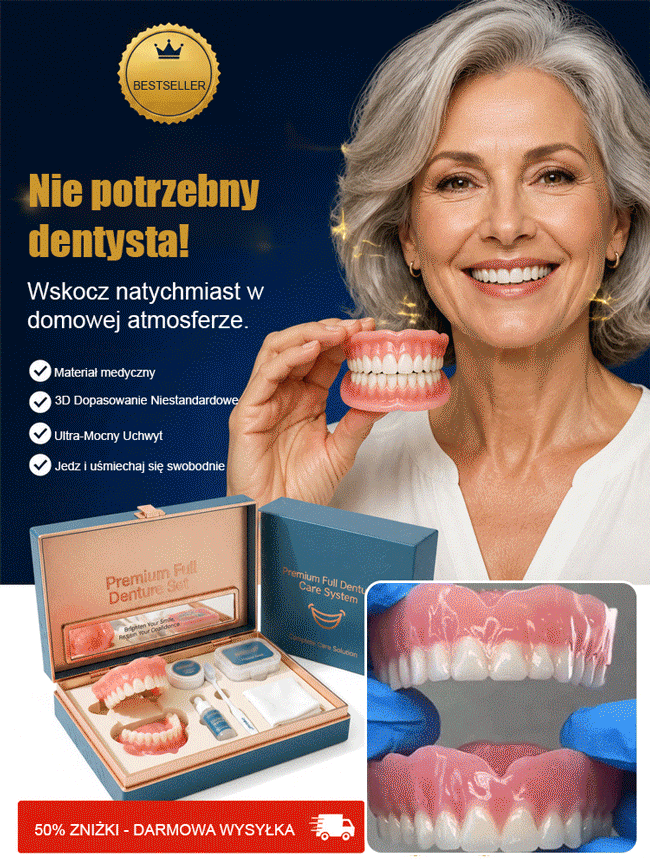 Premiumowy komplet protez zębowych