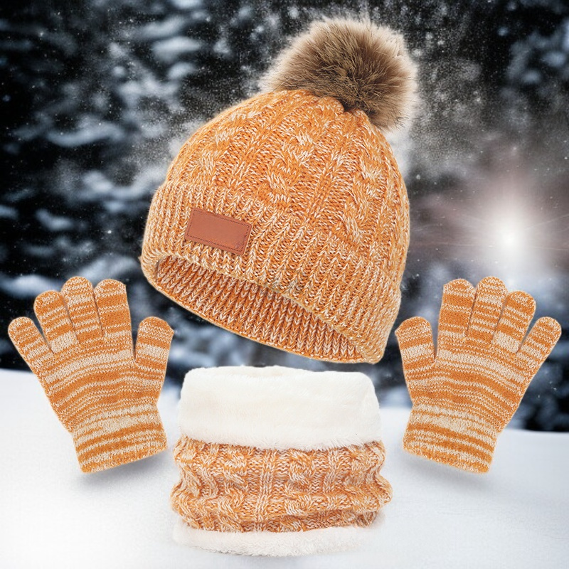 모자, 스카프, 장갑 3종 세트