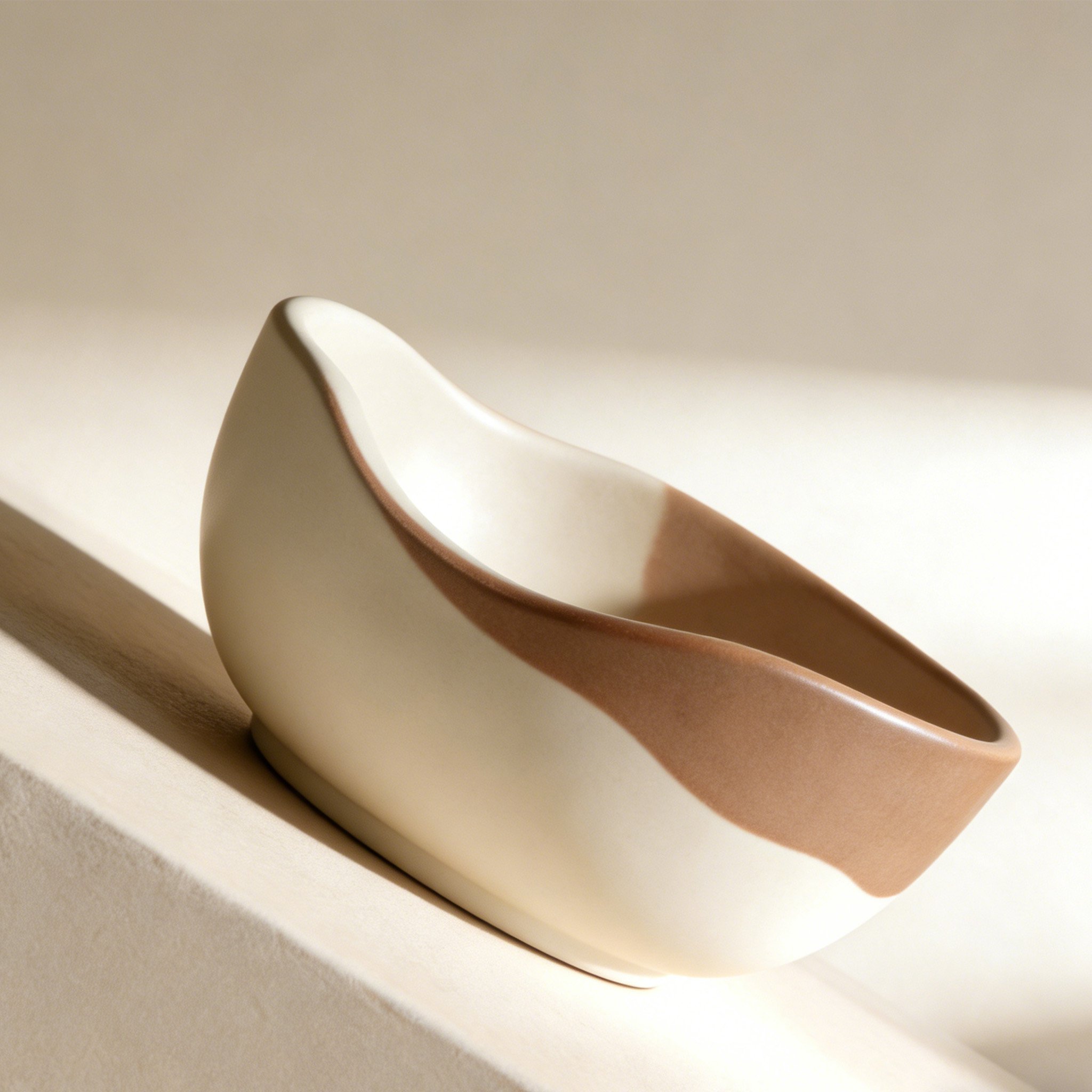 12-Piece Set of Natural Irregular Shaped Ceramic Bowls