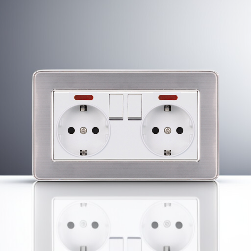 에너지 절약형 16A 유럽식 콘센트 패널