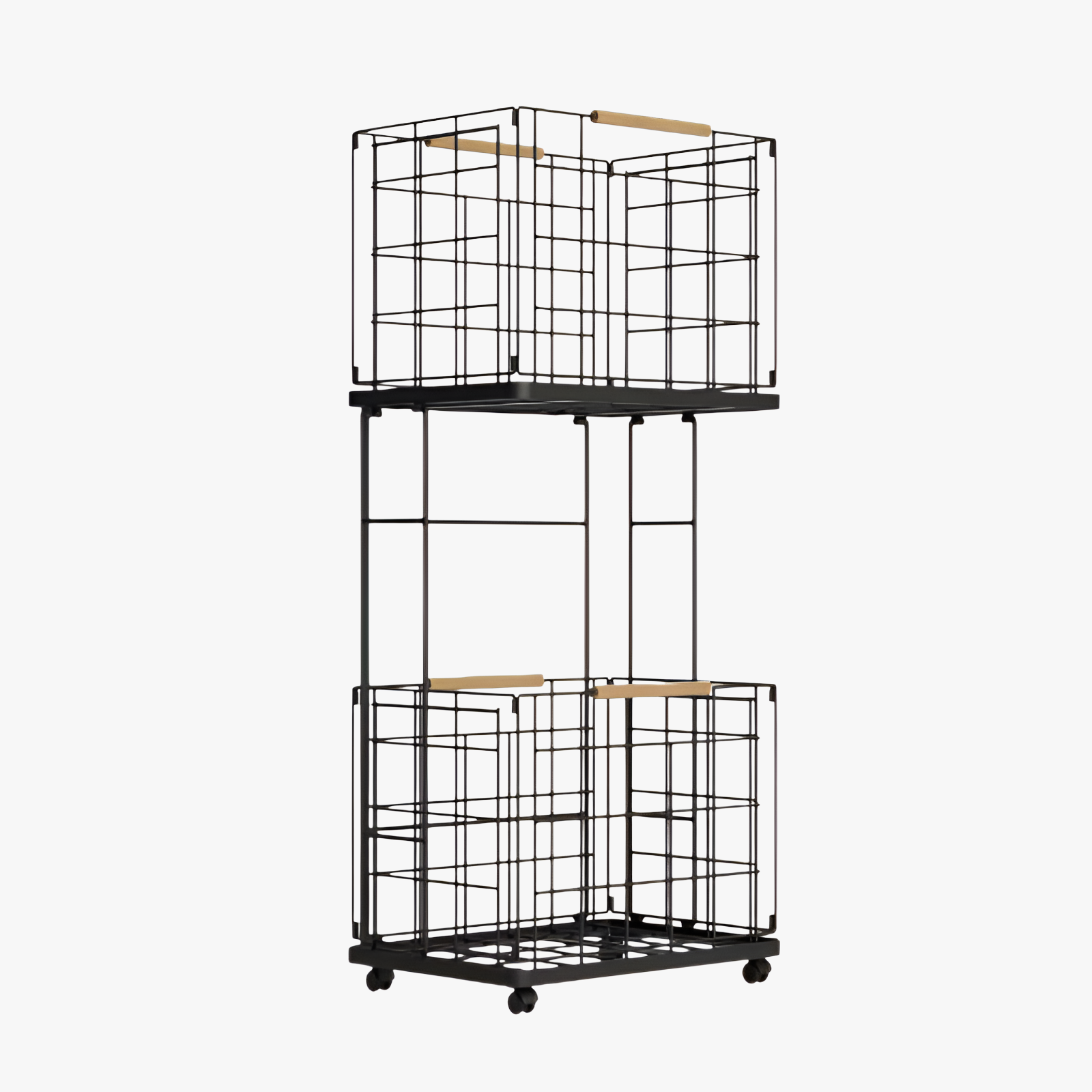 Nordic Style Household Double-Layer Removable Dirty Clothes Basket