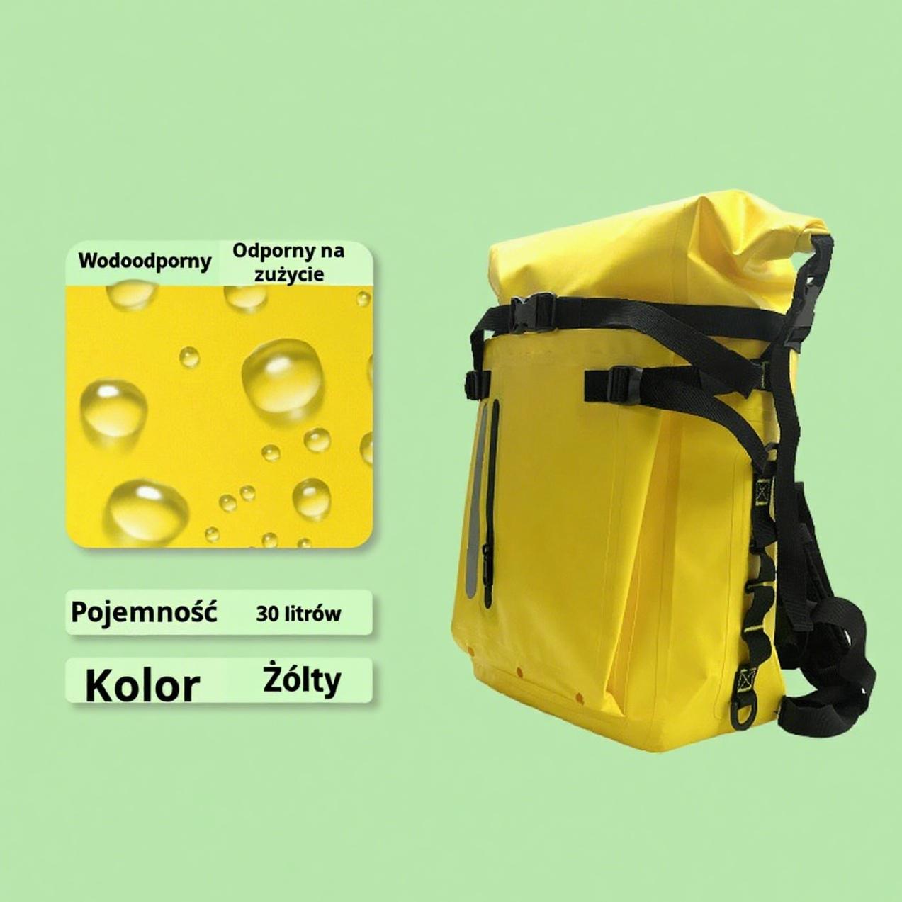  Torba wodoodporna na kemping i podróże, idealna do łowienia ryb