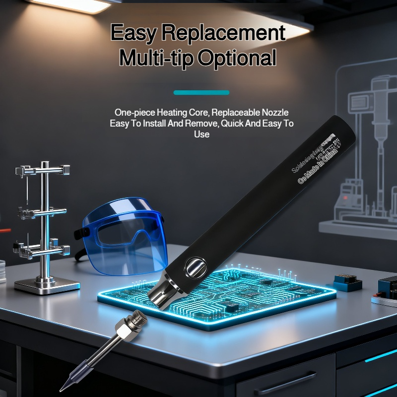 Wireless Mini Soldering Iron Kit USB Rechargeable 5V Portable