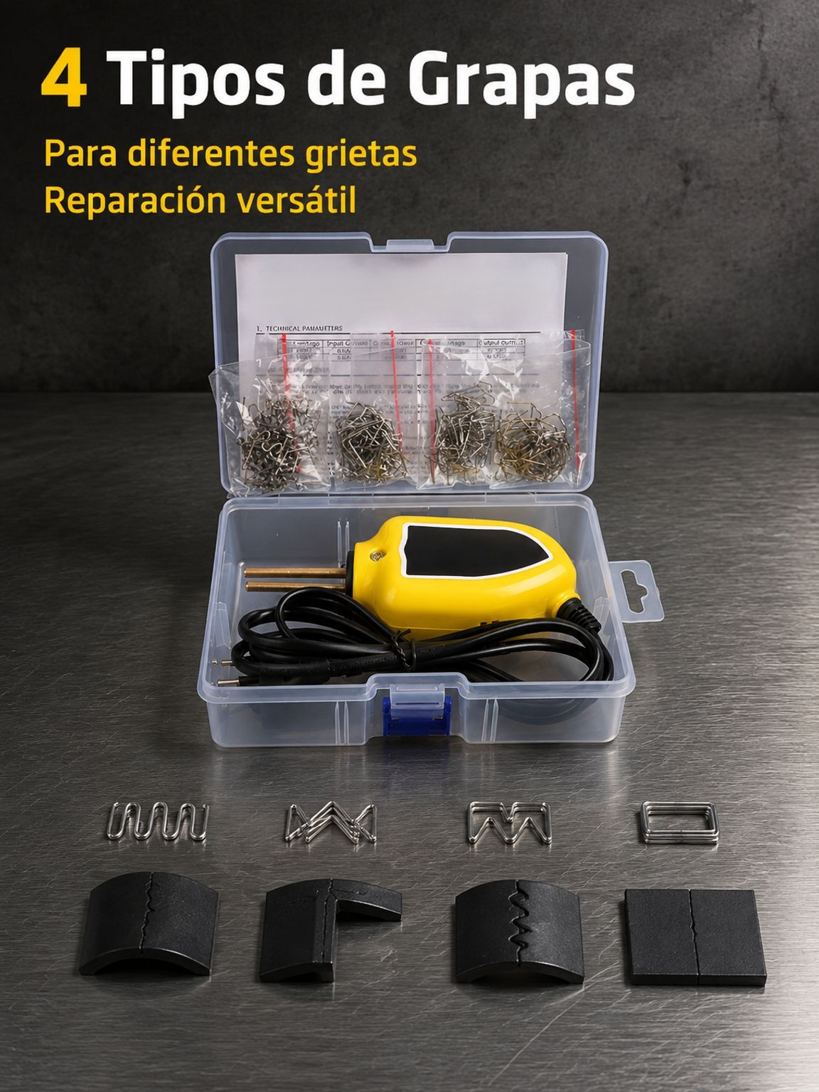 Pistola de soldadura de plástico portátil Equipo de soldadura de plástico