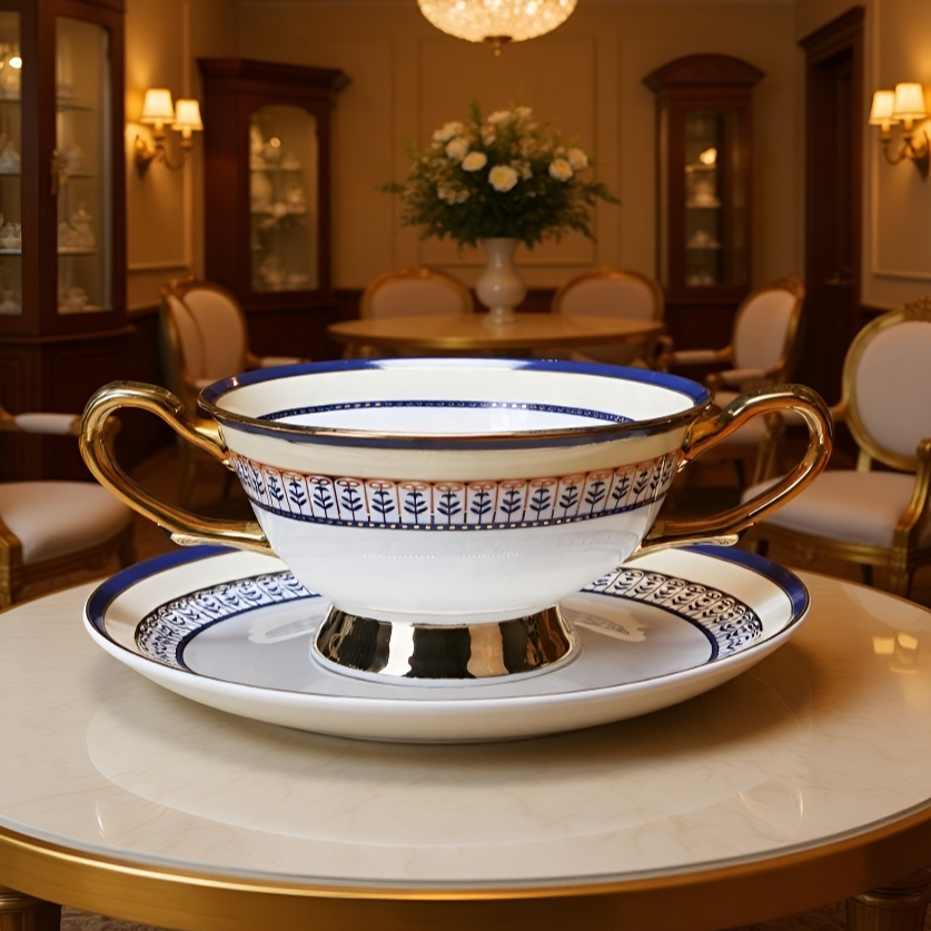 ティーカップの持ち手部分のアップ画像