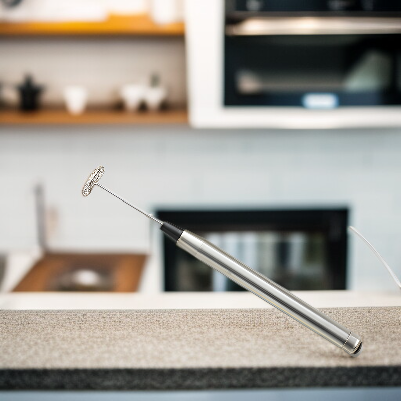 Mini Handheld Electric Milk Frother, Coffee Mixer, Egg Stirrer with Stand