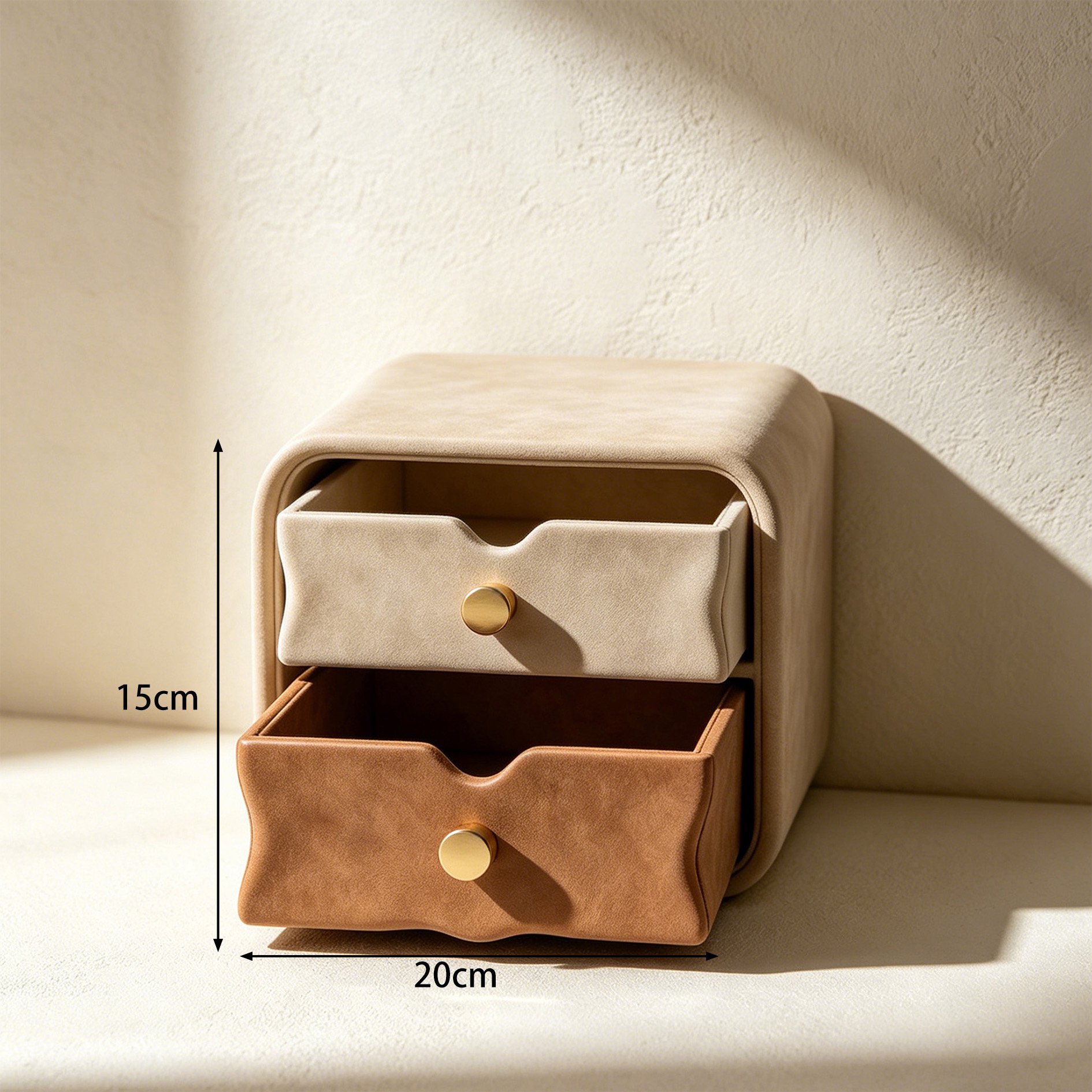 Velvet-lined jewelry box for delicate accessories
