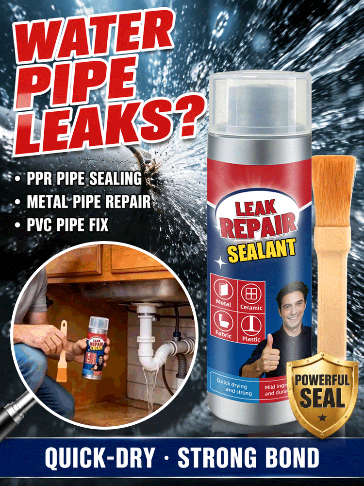 Invisible brush-applied leak sealant