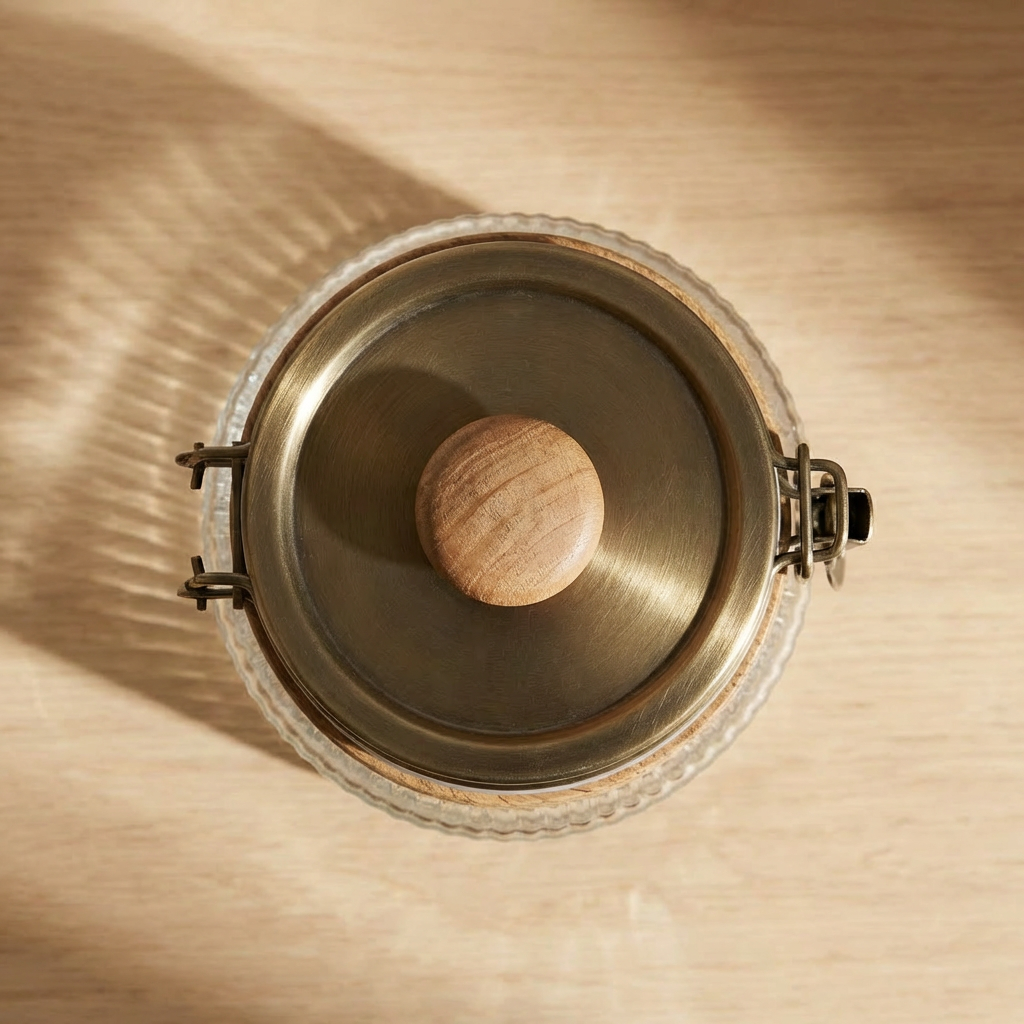 Glass airtight jars (5 pieces)