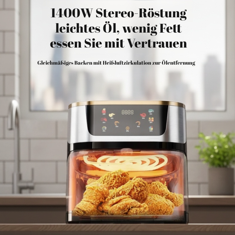 Intelligenter Airfryer mit großer Kapazität und Touchscreen