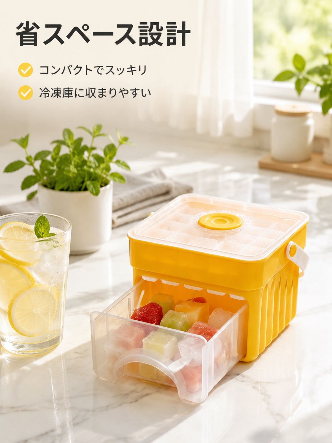 便利な大容量アイスキューブ型